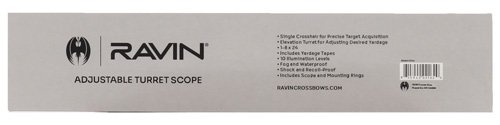 RAVIN CROSSBOW SCOPE 1-8X24 - ILLUMINATED ADJUSTABLE TURRETS
