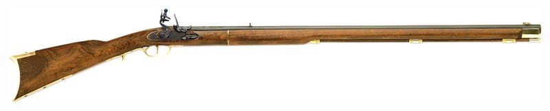 TRADITIONS KENTUCKY RIFLE 50 - CAL FLINTLOCK 33.5" BLUED/HRWD