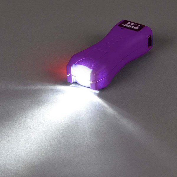 SABRE STUN GUN FLASHLIGHT MINI - W/HOLSTER 1.600uC PURPLE
