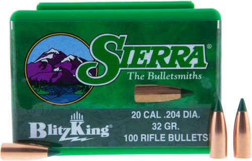 S1032_1.jpg SIERRA BULLETS .20 CAL .204 - 32GR BLITZKING 100CT
