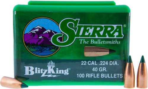 S1440.jpg SIERRA BULLETS .22CAL .224 - 40GR BLITZKING 100CT