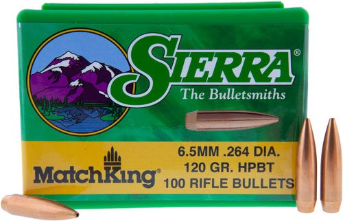 S1725_2.jpg SIERRA BULLETS 6.5MM .264 - 120GR HP-BT MATCH 100CT