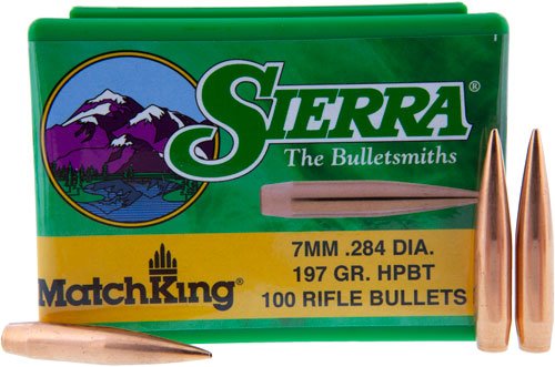 SIERRA BULLETS 7MM .284 - 197GR HP-BT MATCH 100CT