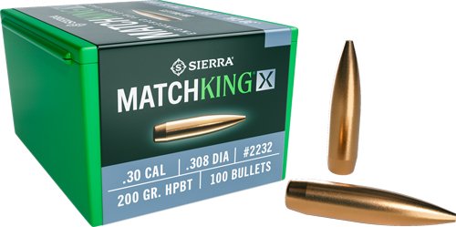 S2232_1.jpg SIERRA BULLETS .30 CAL .308 - 200GR HP-BT MATCHKING X 100CT