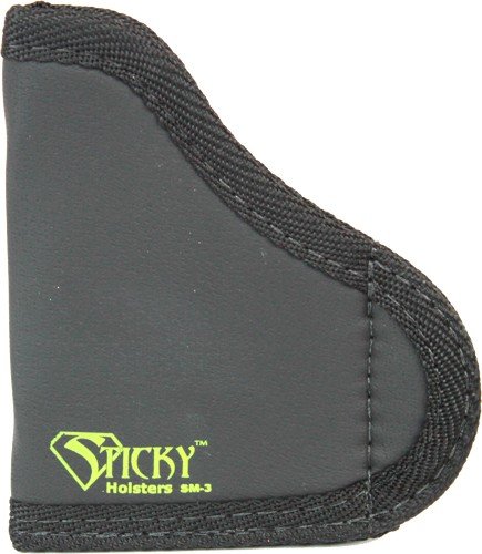 STICKY HOLSTERS SMALL HANDGUNS - W/LASER UP TO 2.75" BARREL BLK
