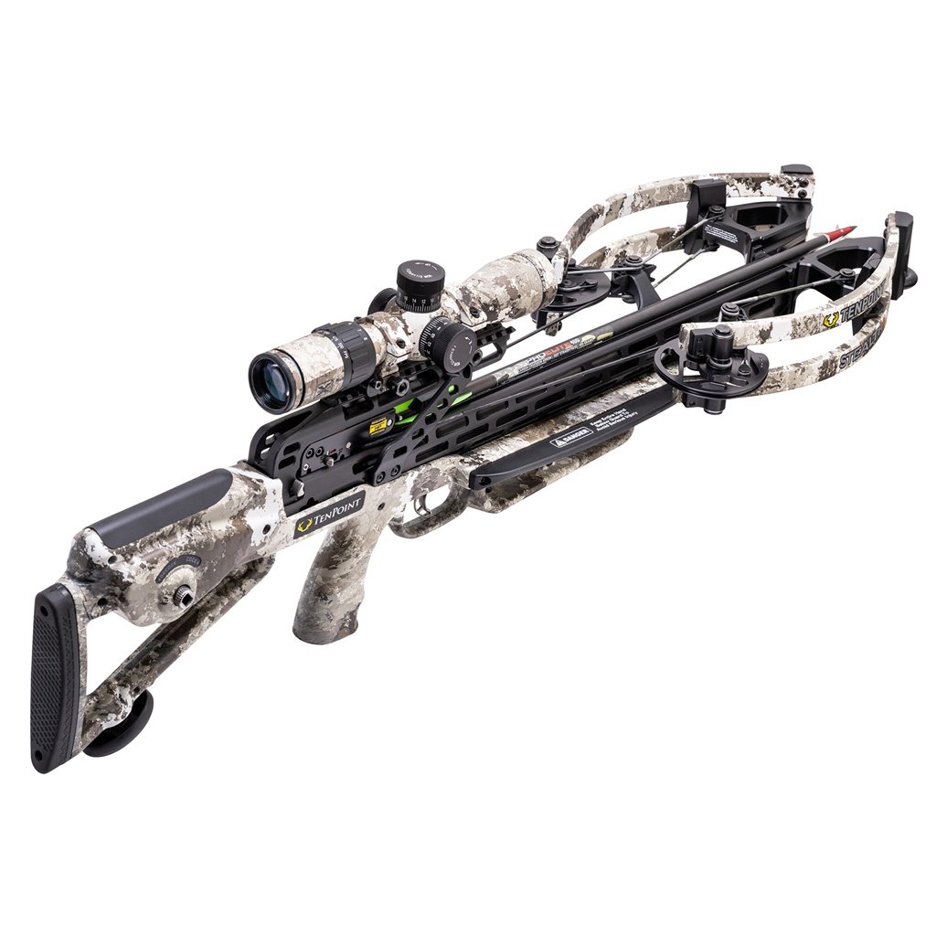 TenPoint Stealth 450 Crossbow Package ACUslide Evo-X Elite Camo Scope