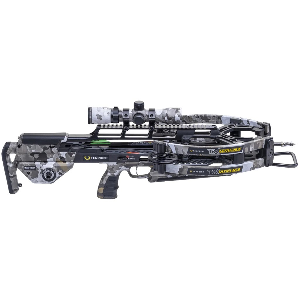 TEN1355_2.jpg TenPoint TX Ultra 26.5 Crossbow Package ACUslide MAXX RangeMaster 100 Scope Vektra Camo