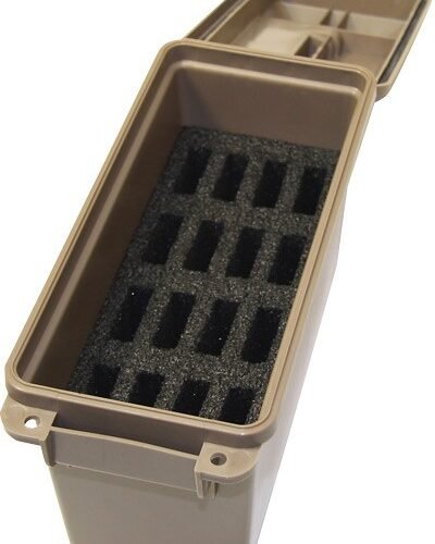 MTM TACTICAL MAGAZINE CAN - DARK EARTH HOLDS 16 1911 MAGS