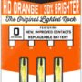 LUMENOK LIGHTED NOCK - X-SERIES HD ORANGE 3PK