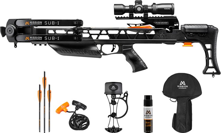 MISSION CROSSBOW SUB-1 PACKAGE - 385FPS BLACK