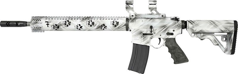 gfe1515gst_left.jpg RRA LAR15 PREDATOR2 223 WYLDE - W/SCOPE MOUNT 16" BBL GHOST