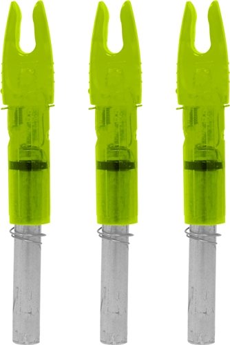 lumgt3g_no-glow_1.jpg LUMENOK LIGHTED NOCK - GT-SERIES GREEN 3PK