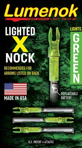 lumx3g_pkg_1_1.jpg LUMENOK LIGHTED NOCK - X-SERIES GREEN 3PK