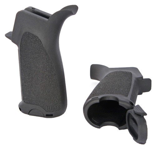 mod3blk_open-bottom BCM PISTOL GRIP MOD 3 BLACK - FITS AR-15