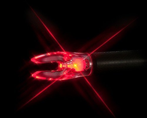 NOCKTURNAL LIGHTED NOCK - UNIVERSAL FIT RED 3/PACK