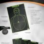 TRUGLO TRU-SEE REACTIVE TARGET - HANDGUNNER 12" X 18" 12-PACK