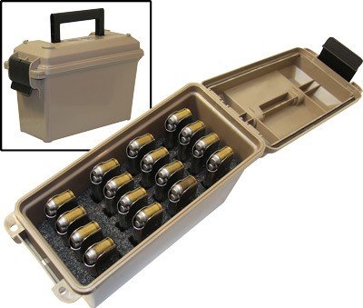 tmc1911_display.jpg MTM TACTICAL MAGAZINE CAN - DARK EARTH HOLDS 16 1911 MAGS