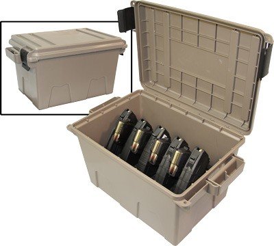 tmcak_display.jpg MTM TACTICAL MAGAZINE CAN - DARK EARTH HOLDS 9 AK-47 MAGS