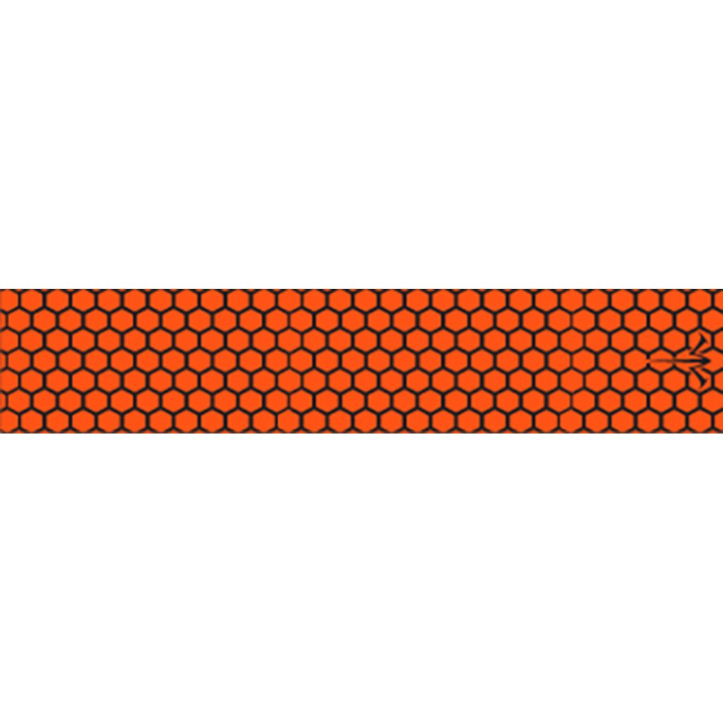 1006471_1 White Water Archery Honeycomb Fade Arrow Wraps Open Flo Orange 5 in. x 1.125 in. 15 pk.