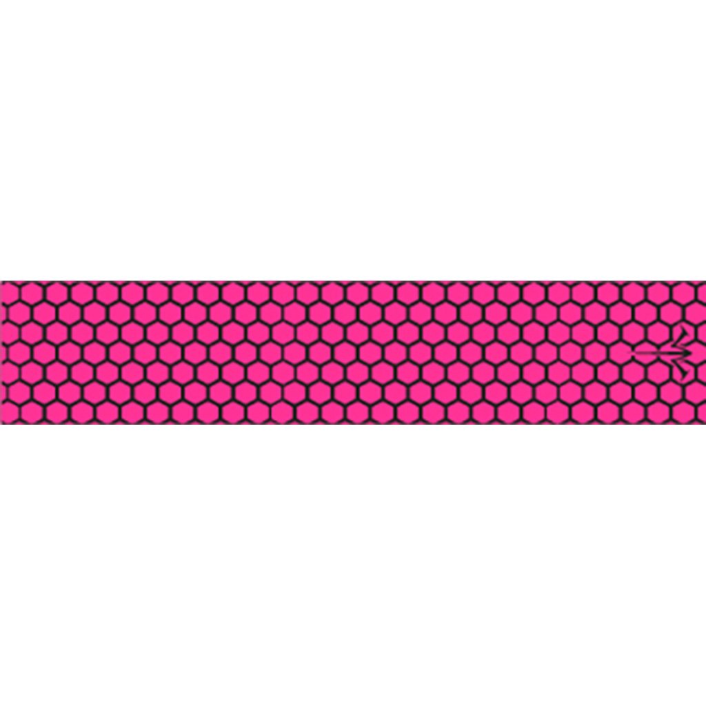 1006472_1 White Water Archery Honeycomb Fade Arrow Wraps Open Hot Pink 5 in. x 1.125 in. 15 pk.