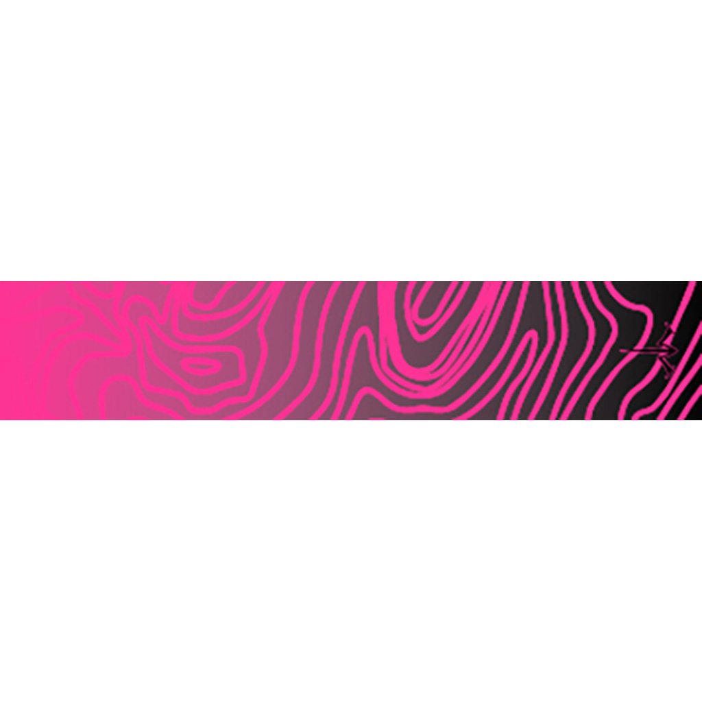 White Water Archery Topo Fade Arrow Wraps Hot Pink 5 in. x 1.125 in. 15 pk.