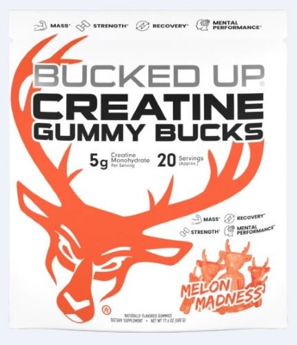 1022596.jpg BUCKED UP CREATINE GUMMIES - MELON MADNESS 20 SERVINGS