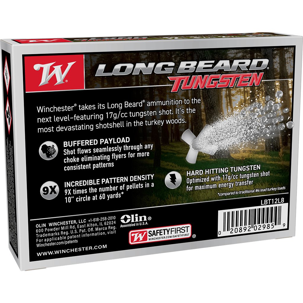 Winchester Long Beard Tungsten Load 12 ga. 3.5 in. #8 TS17 2 3/4 oz. 5 rd.