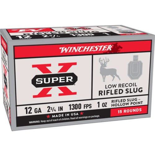 1103039_1 Winchester Super X Low Recoil Rifled Slugs 12 ga. 2 3/4 in. 1 oz. 15 rd.