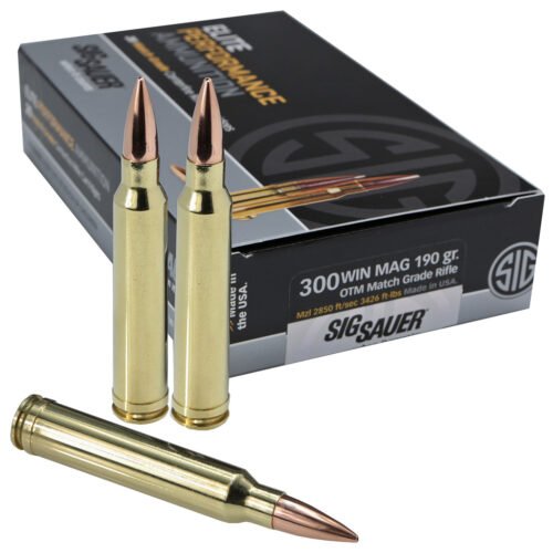 1207926_1 Sig Sauer Elite Match Grade Performance Rifle Ammo 300 Win. Mag. 190 gr. OTM 20 rd.