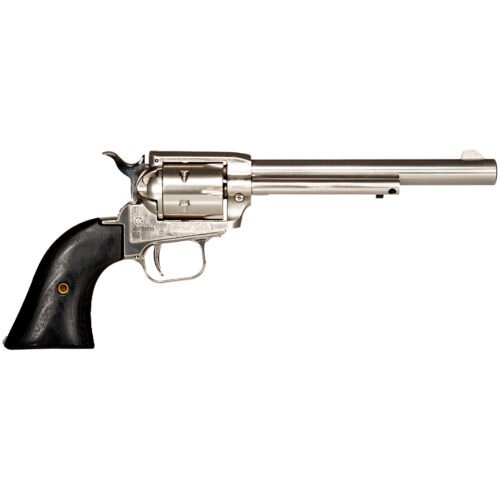 1210198_1 Heritage Rough Rider Revolver 22 LR. 6.5 in. Nickel Star Grip 6 Shot