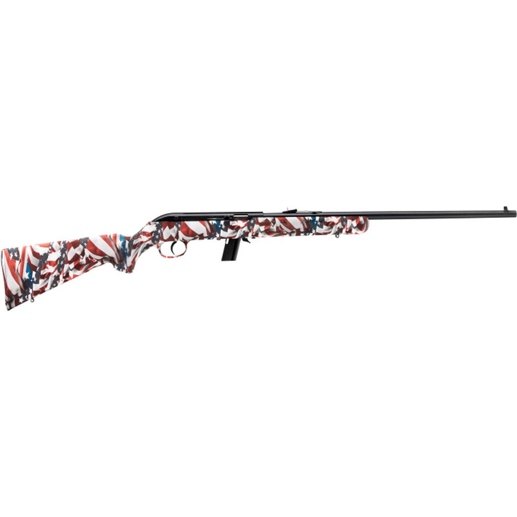 1210458_1 Savage 64 F Rifle 22 LR 21 in. Red White Blue RH