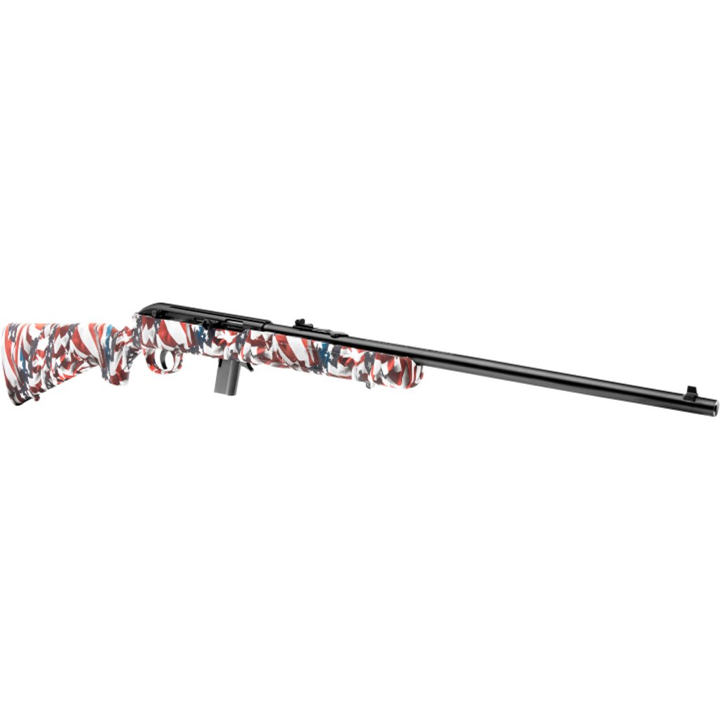 1210458_2 Savage 64 F Rifle 22 LR 21 in. Red White Blue RH