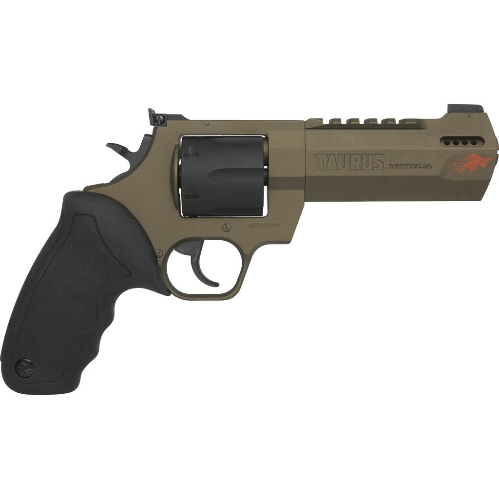 1211249_2 Taurus Raging Hunter Revolver 44 Mag. 5.125 in. Burnt Bronze w/Orange Bull 6 rd.