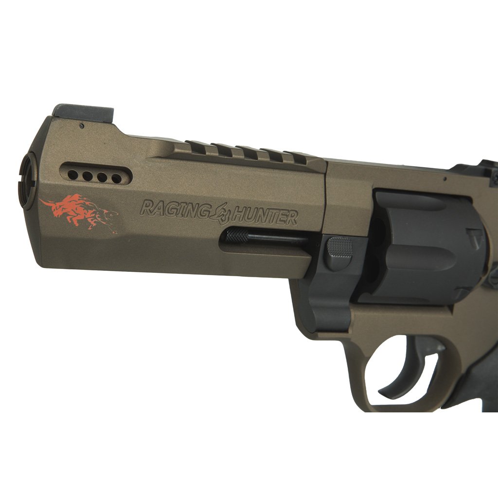 1211249_3 Taurus Raging Hunter Revolver 44 Mag. 5.125 in. Burnt Bronze w/Orange Bull 6 rd.