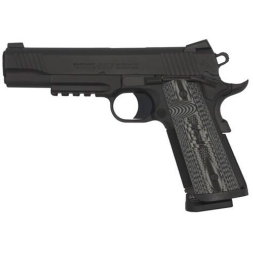 Colt 1911 CCU Rail Pistol 9mm 5 in. Matte Black DLC 9 rd.