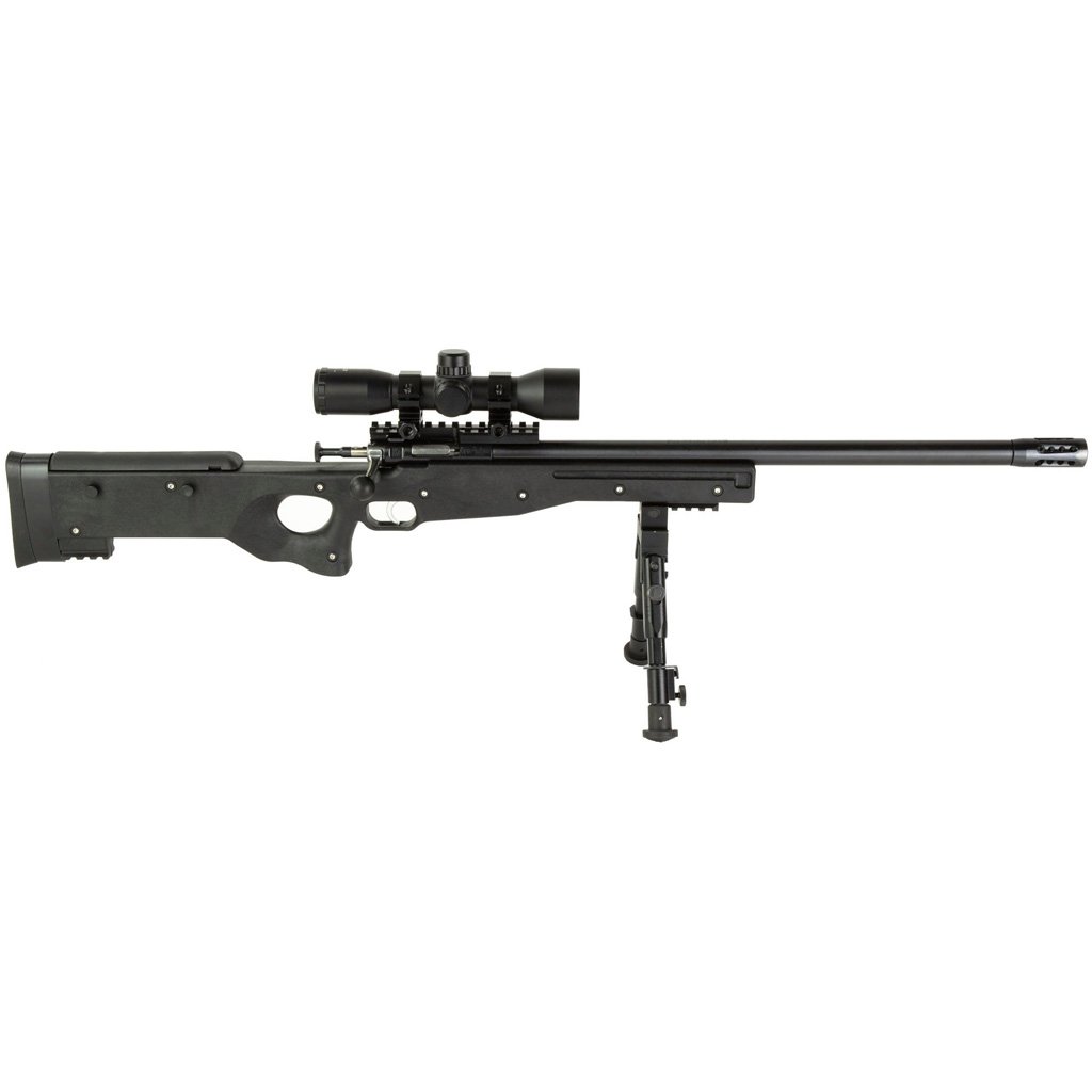 Keystone Crickett Precision Rifle Package 22 lr 16.1 in. Black w/Carbon Brrl, Scope, Bi-Pod