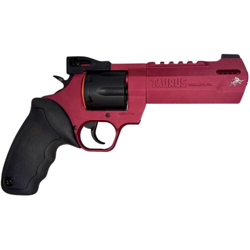 Taurus Raging Hunter Revolver 44 Mag. 5.125 in. Cranberry Frost w/ Bull 6 rd.