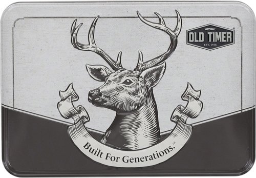 1227061_TIN-TOP.jpg OLD TIMER FIXED/2 FOLDER COMBO - SAWCUT HANDLE GIFT TIN Q4 25'