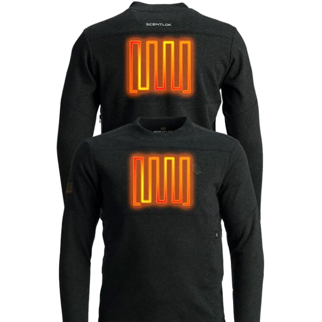 ScentLok BE:1 Trek Heated Base Shirt Blackout Black Large