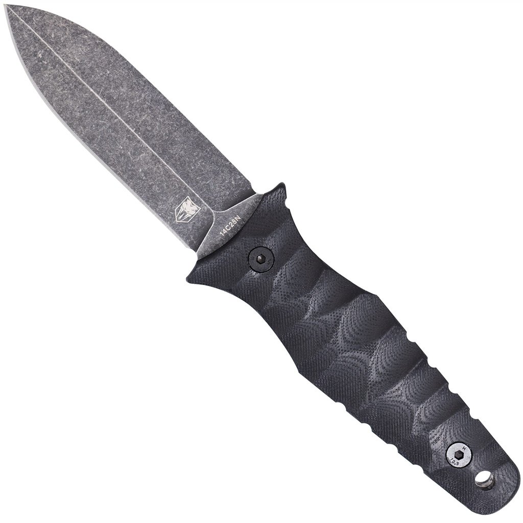 1410053_1.jpg CobraTec Claymore Dagger Fixed Blade Black Stonewash