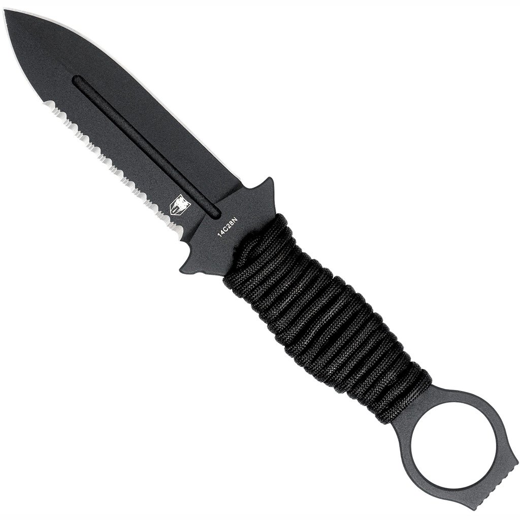 1410057_3.jpg CobraTec Ringed Claymore Dagger Fixed Blade Black