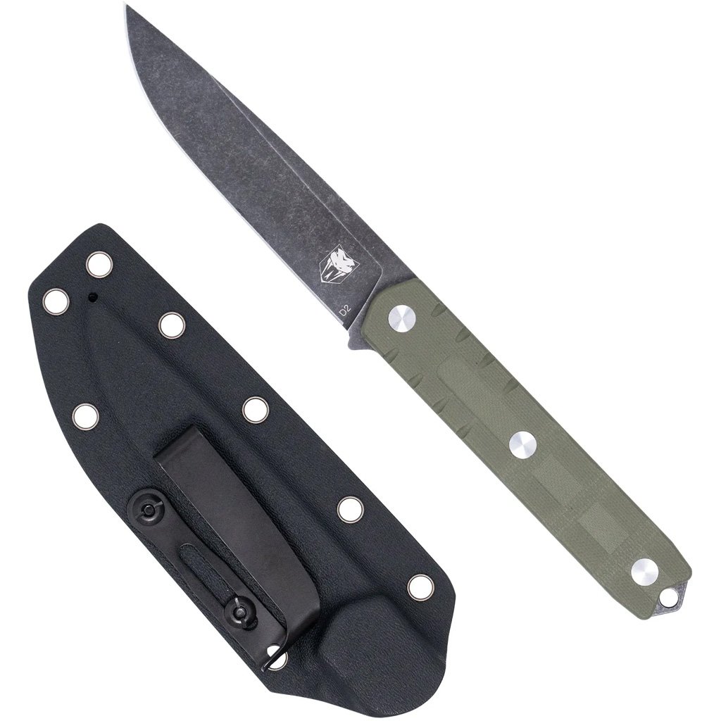CobraTec Outdoor Warrior Knife Fixed Blade OD Green