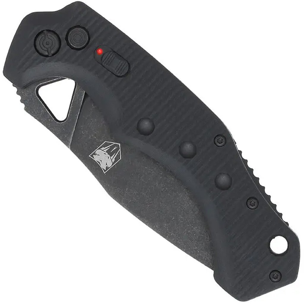 CobraTec Ryker Auto Folding Knife Auto Folding Blade Black