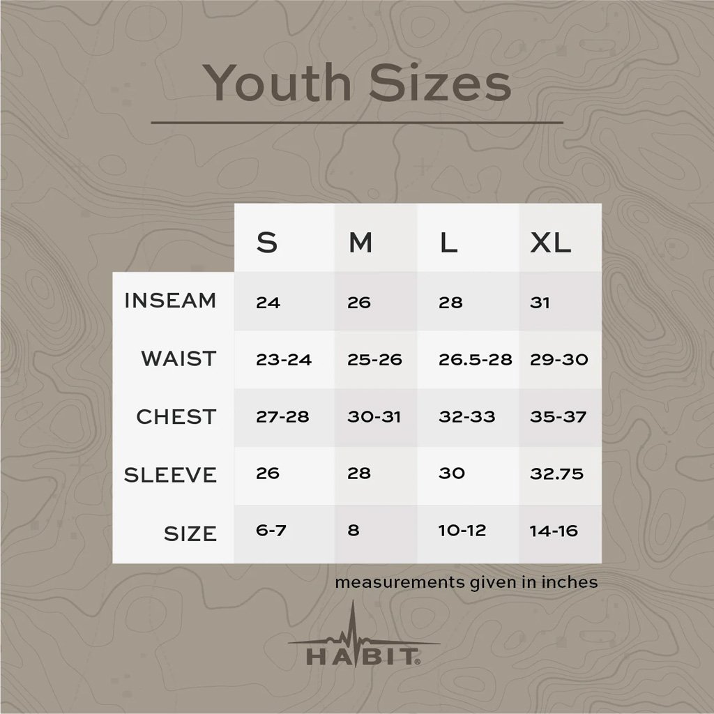 Habit Youth Bear Cave Long Sleeve Tee Realtree APX Youth Small
