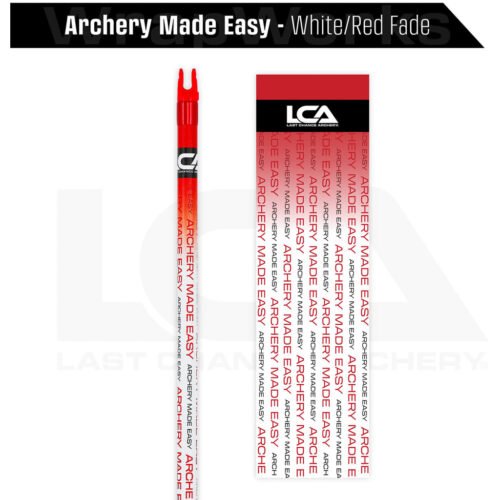 1503376_1 Last Chance WrapWorks Stock Archery Made Easy White/Red Fade Precision Flex L-Series
