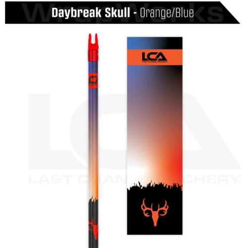 1503383_1 Last Chance WrapWorks Stock Daybreak Skull Orange/Blue Precision Flex M-Series