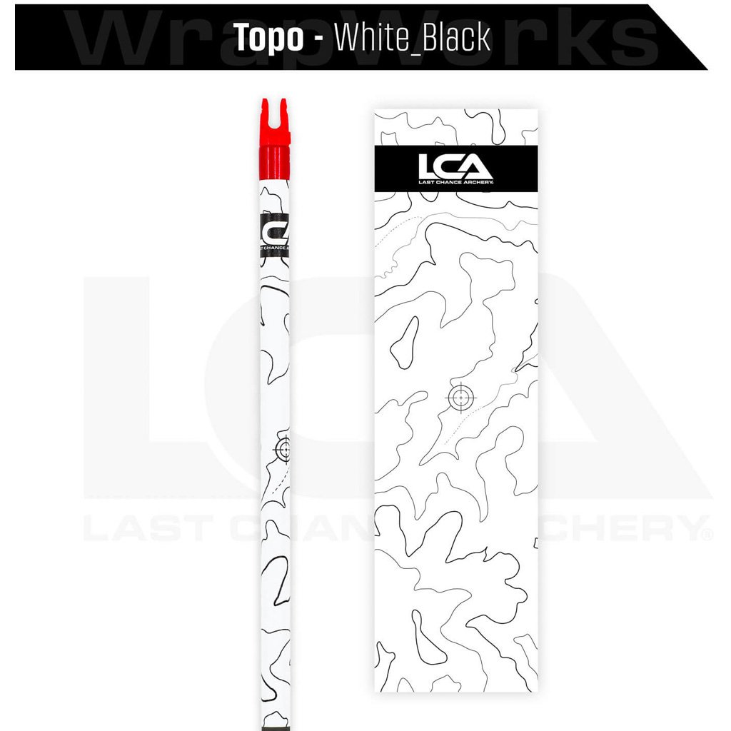 Last Chance WrapWorks Stock Topo   White/Black Precision Fixed Standard