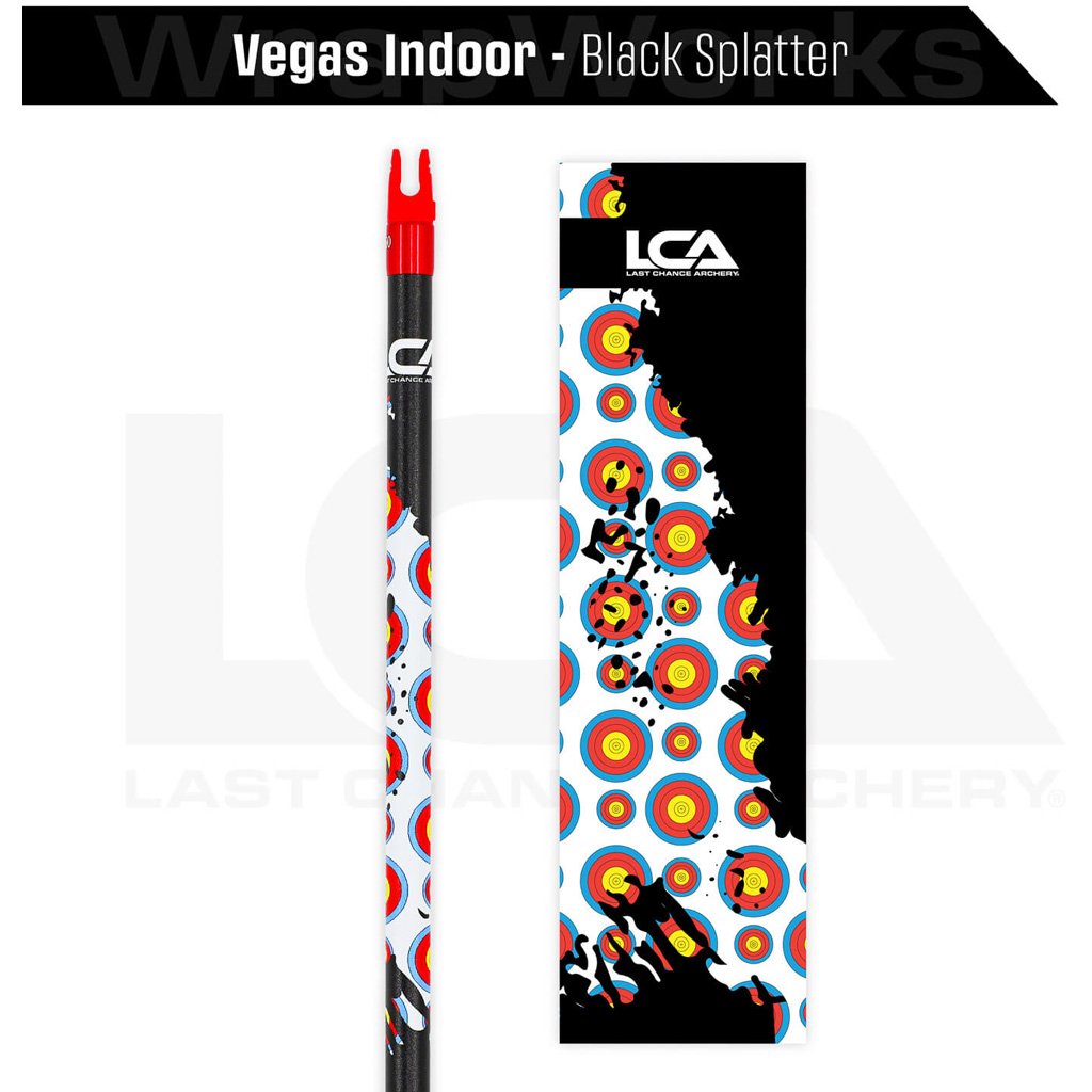 Last Chance WrapWorks Vegas Indoor   Black Splatter Precision Flex L-Series