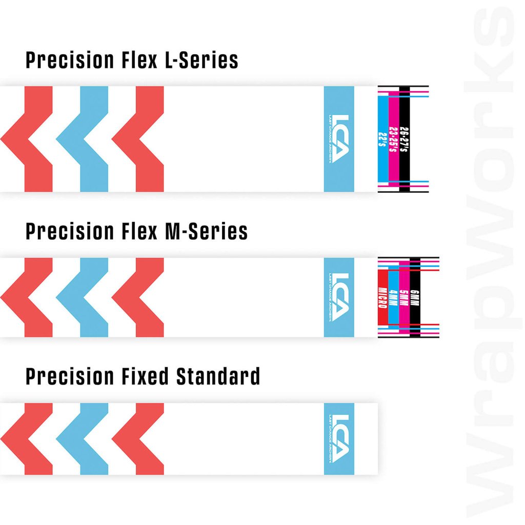 1503407_2 Last Chance WrapWorks Velocity Chevron Salmon/Blue Precision Flex M-Series
