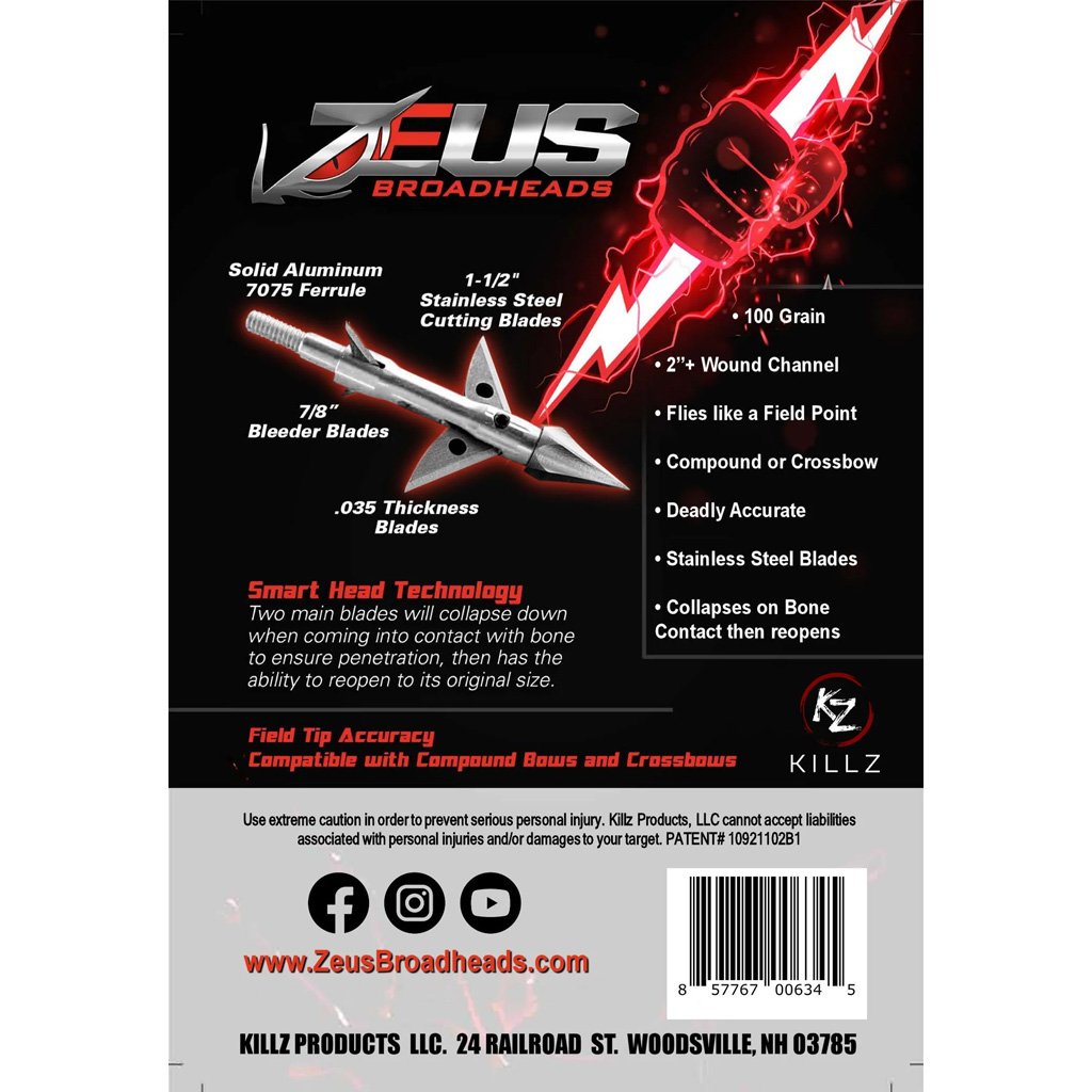 Zeus Broadhead 125 gr. 3 pk.